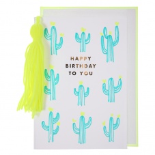Cactus & Tassel Birthday Card By Meri Meri